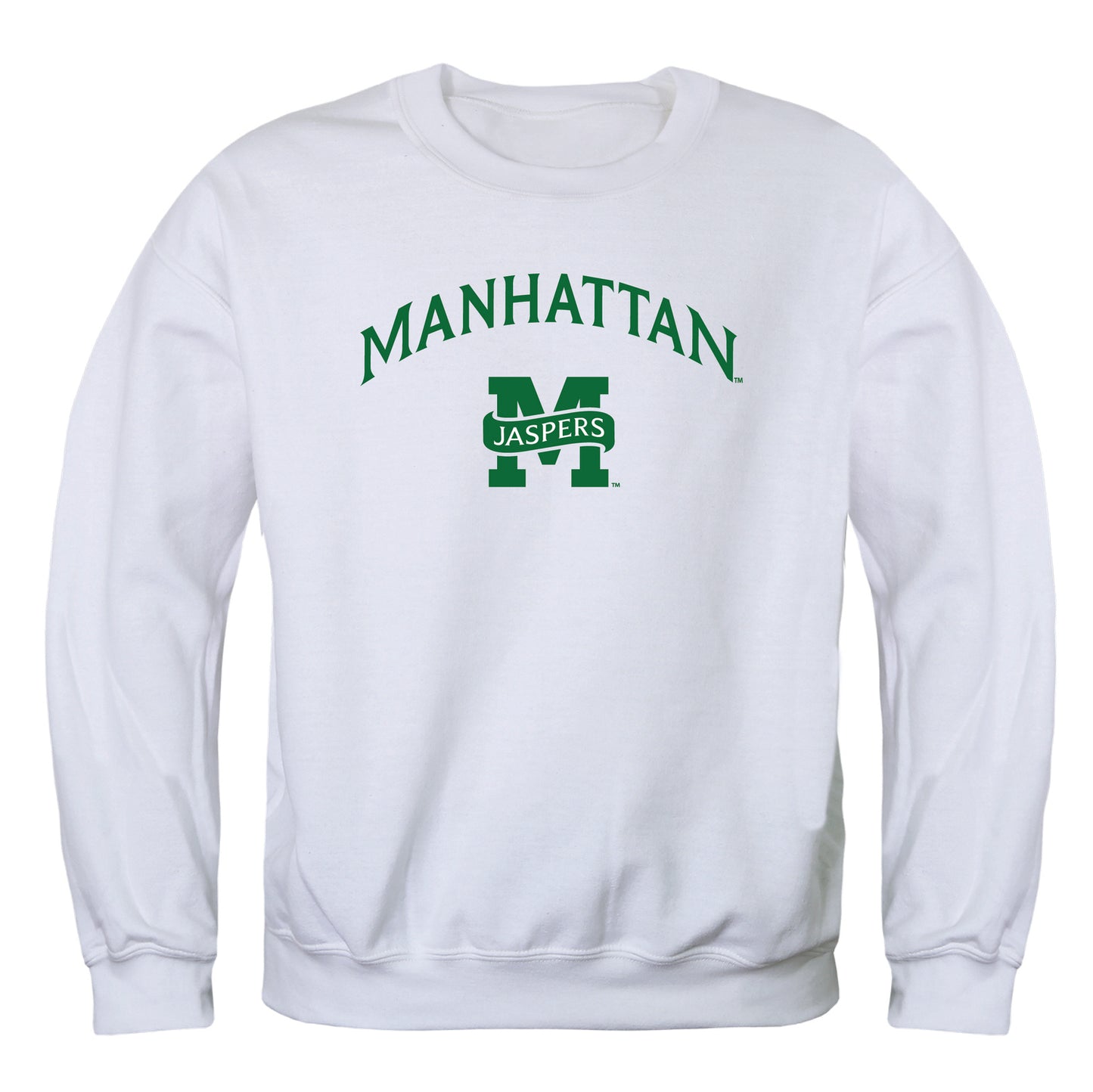 Manhattan Jaspers Campus Crewneck Pullover Sweatshirt Sweate