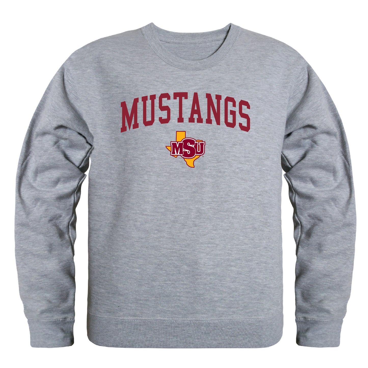 Midwestern State University Mustangs Campus Crewneck Pullover Sweatshirt Sweater