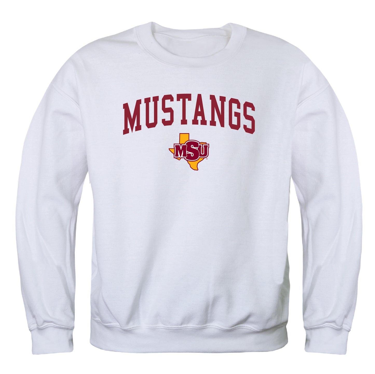 Midwestern State University Mustangs Campus Crewneck Pullover Sweatshirt Sweater