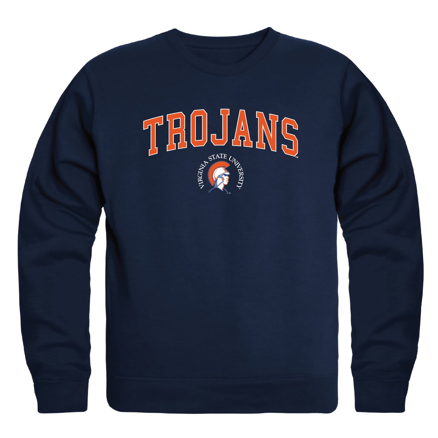 Virginia State University Trojans Campus Crewneck Pullover Sweatshirt Sweater