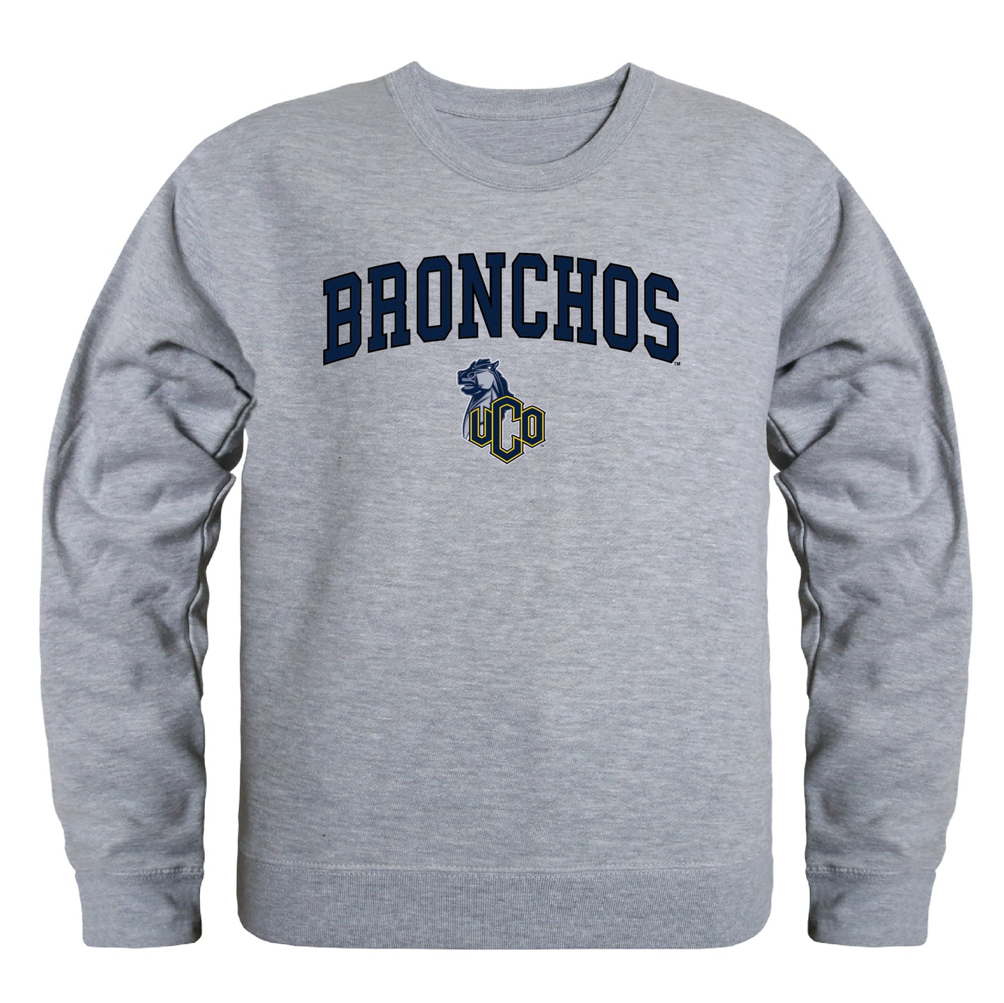 University of Central Oklahoma Bronchos Campus Crewneck Pullover Sweatshirt Sweater