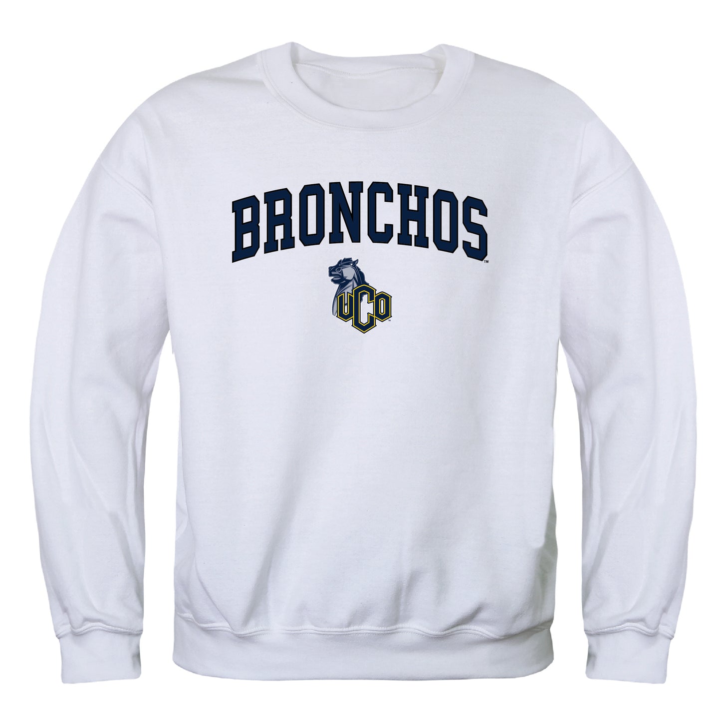 University of Central Oklahoma Bronchos Campus Crewneck Pullover Sweatshirt Sweater