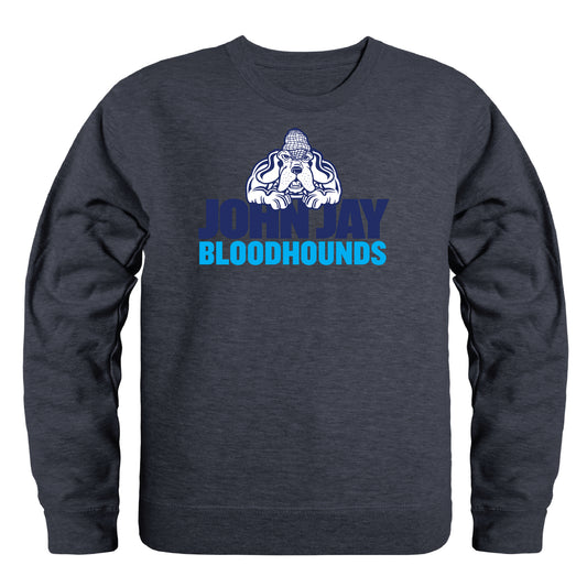 John Jay College Bloodhounds Campus Crewneck Pullover Sweatshirt Sweate