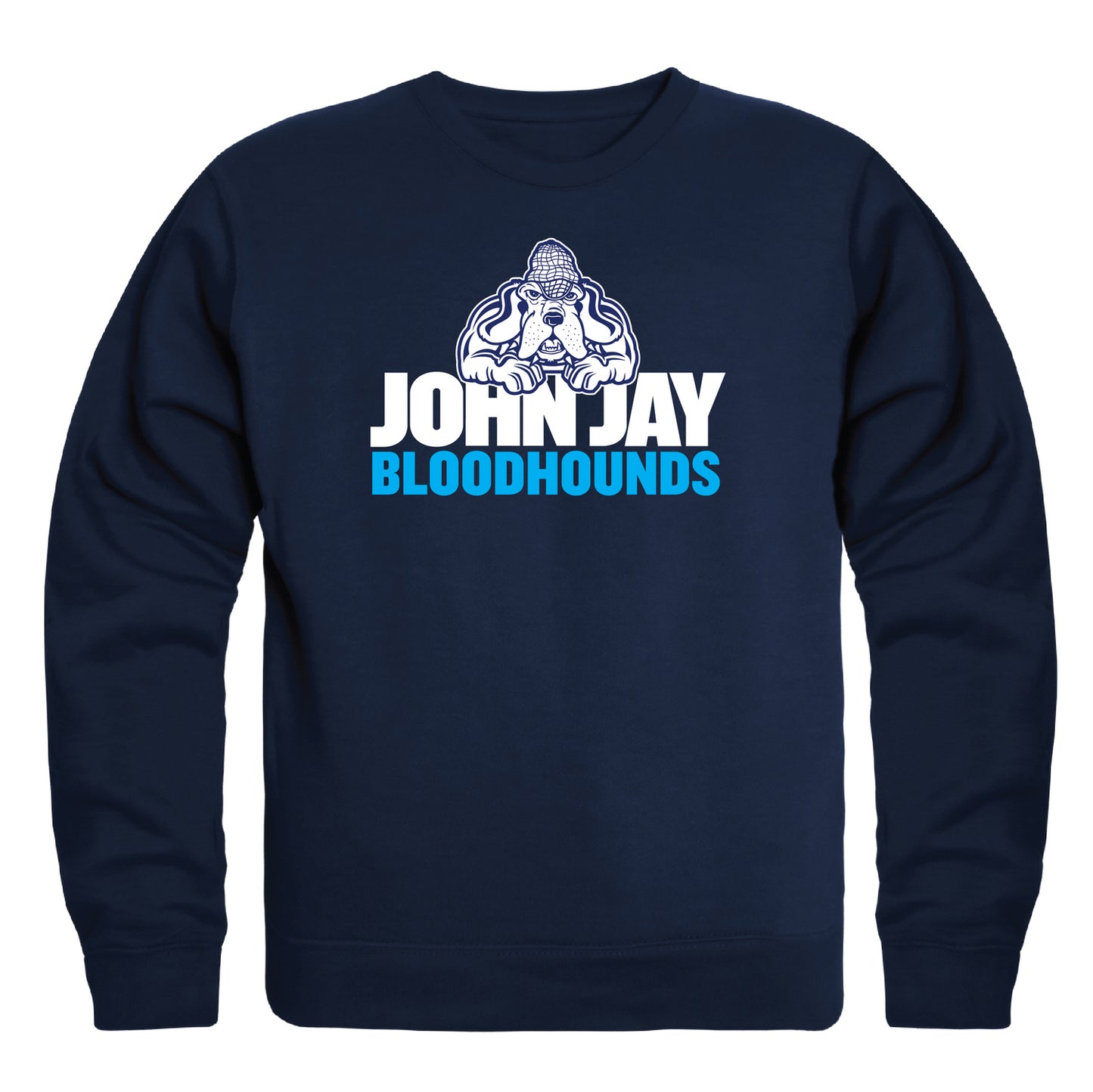 John Jay College Bloodhounds Campus Crewneck Pullover Sweatshirt Sweate