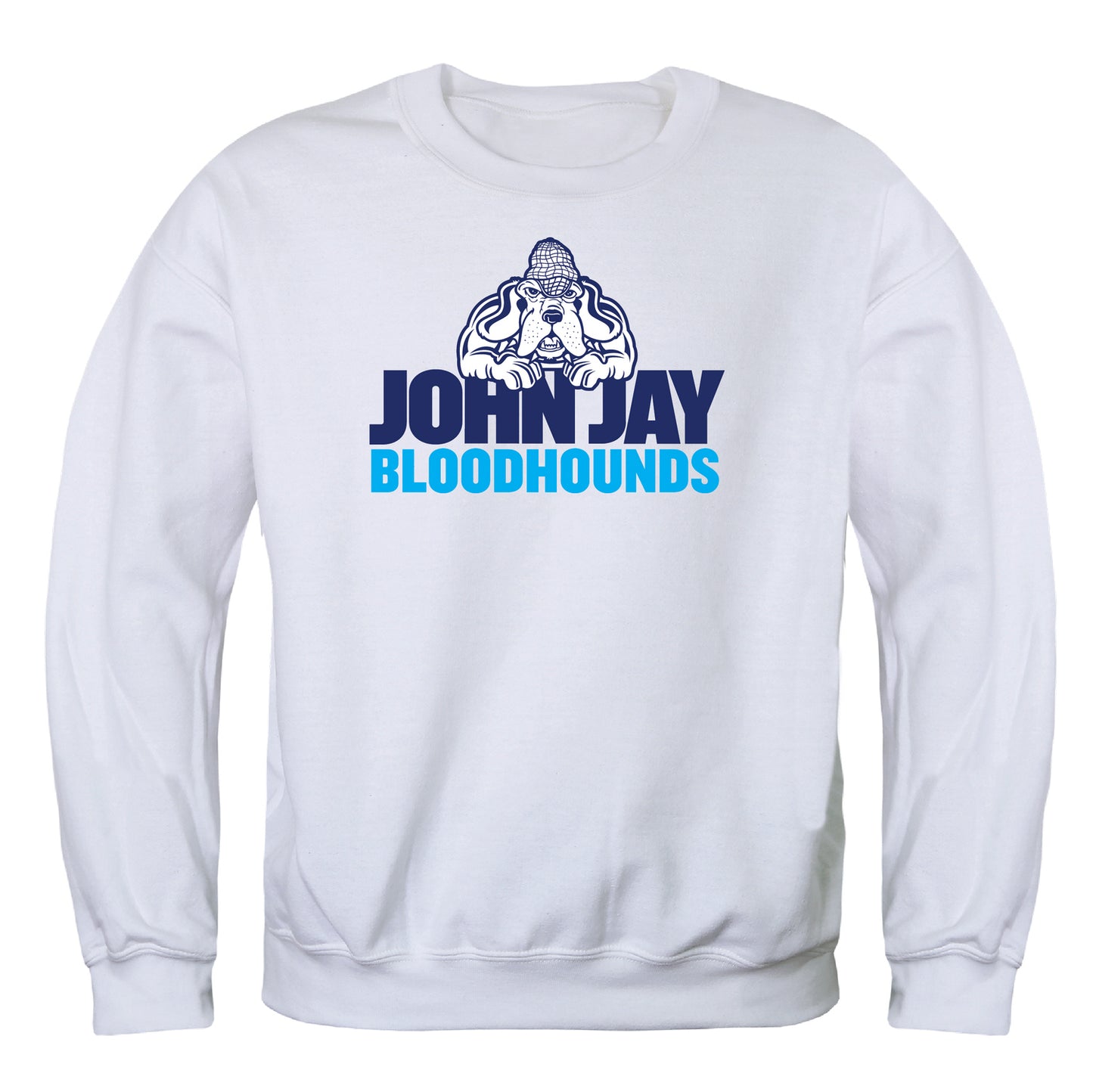 John Jay College Bloodhounds Campus Crewneck Pullover Sweatshirt Sweate