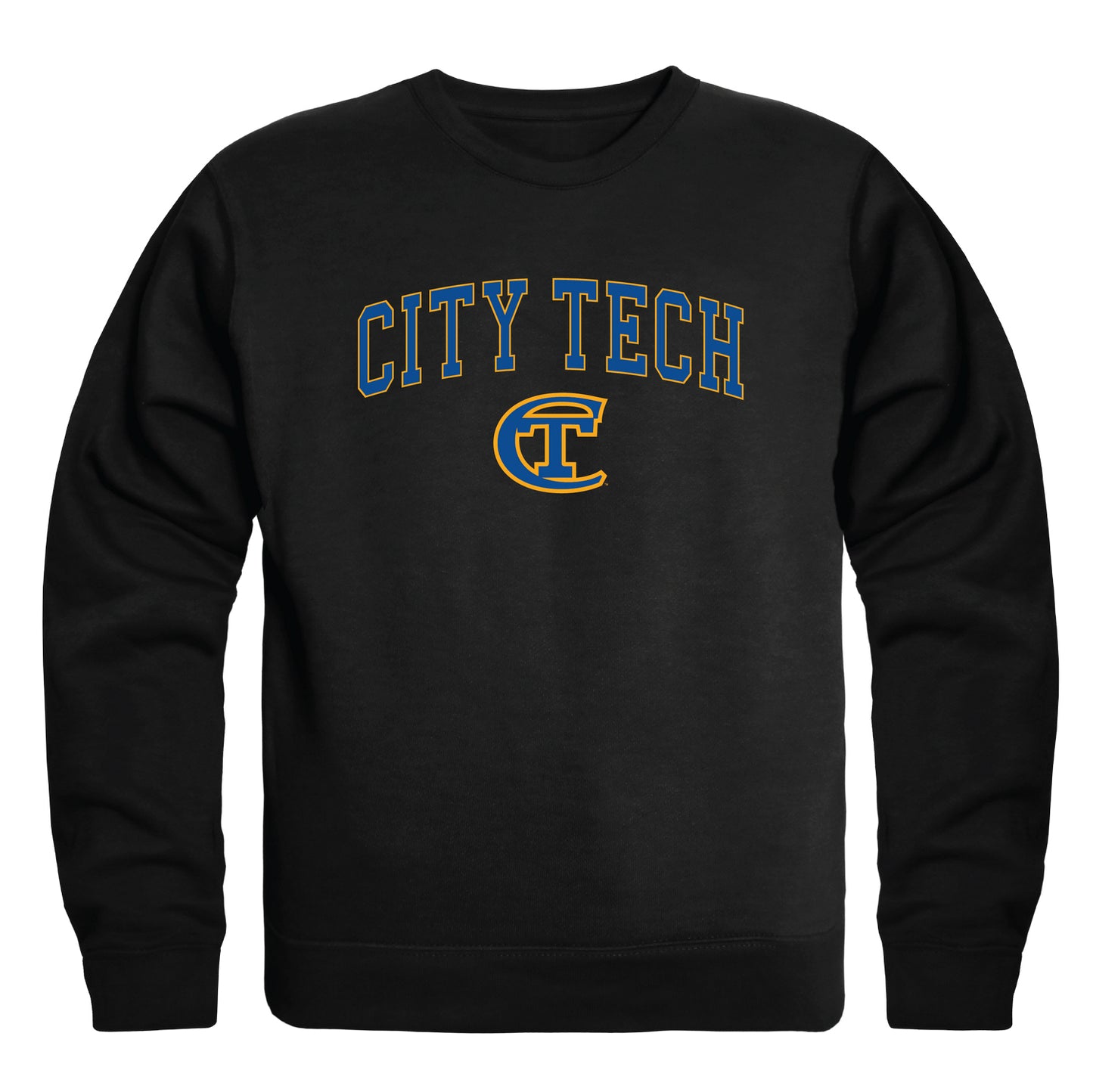 NY City Tech Yellow Jackets Campus Crewneck Pullover Sweatshirt Sweate