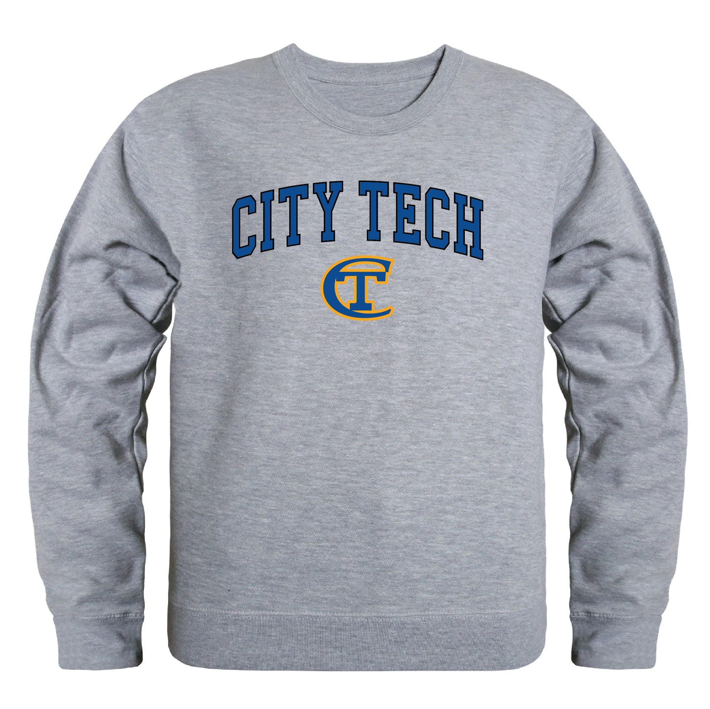 NY City Tech Yellow Jackets Campus Crewneck Pullover Sweatshirt Sweate