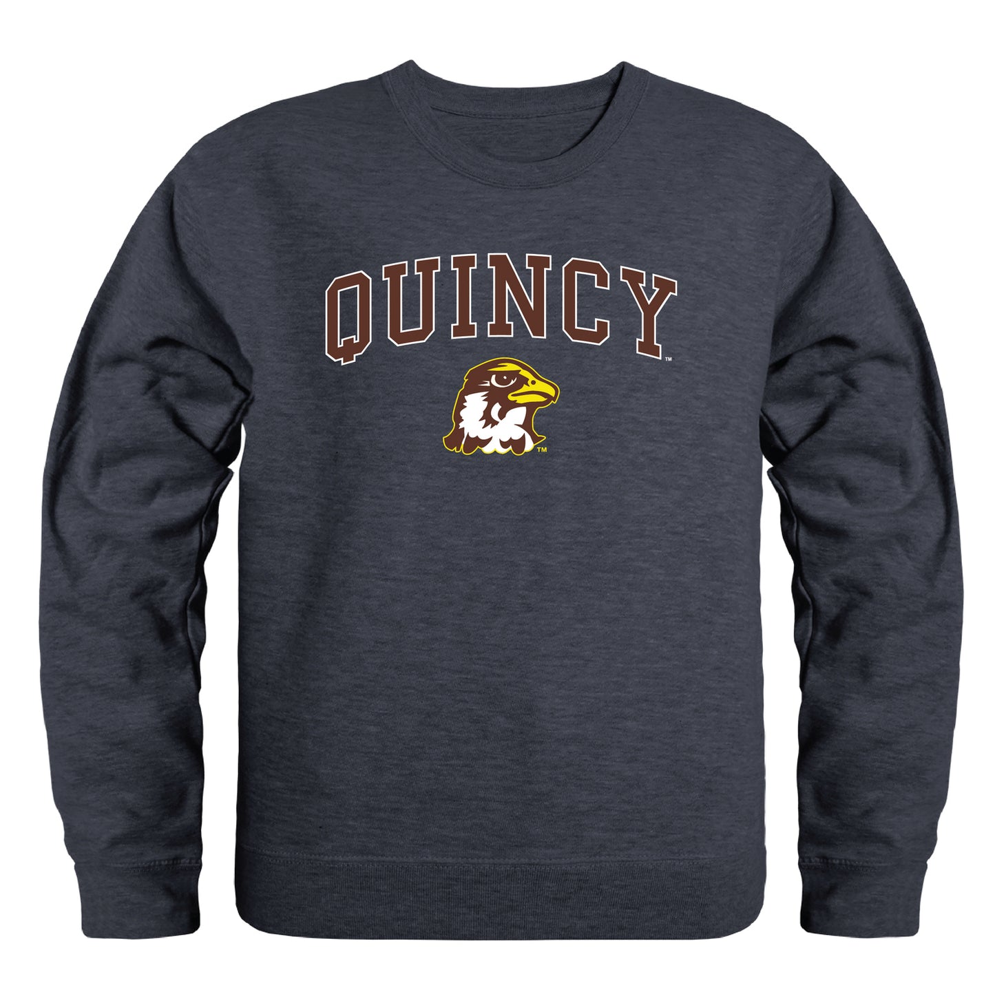 Quincy Hawks Campus Crewneck Pullover Sweatshirt Sweate