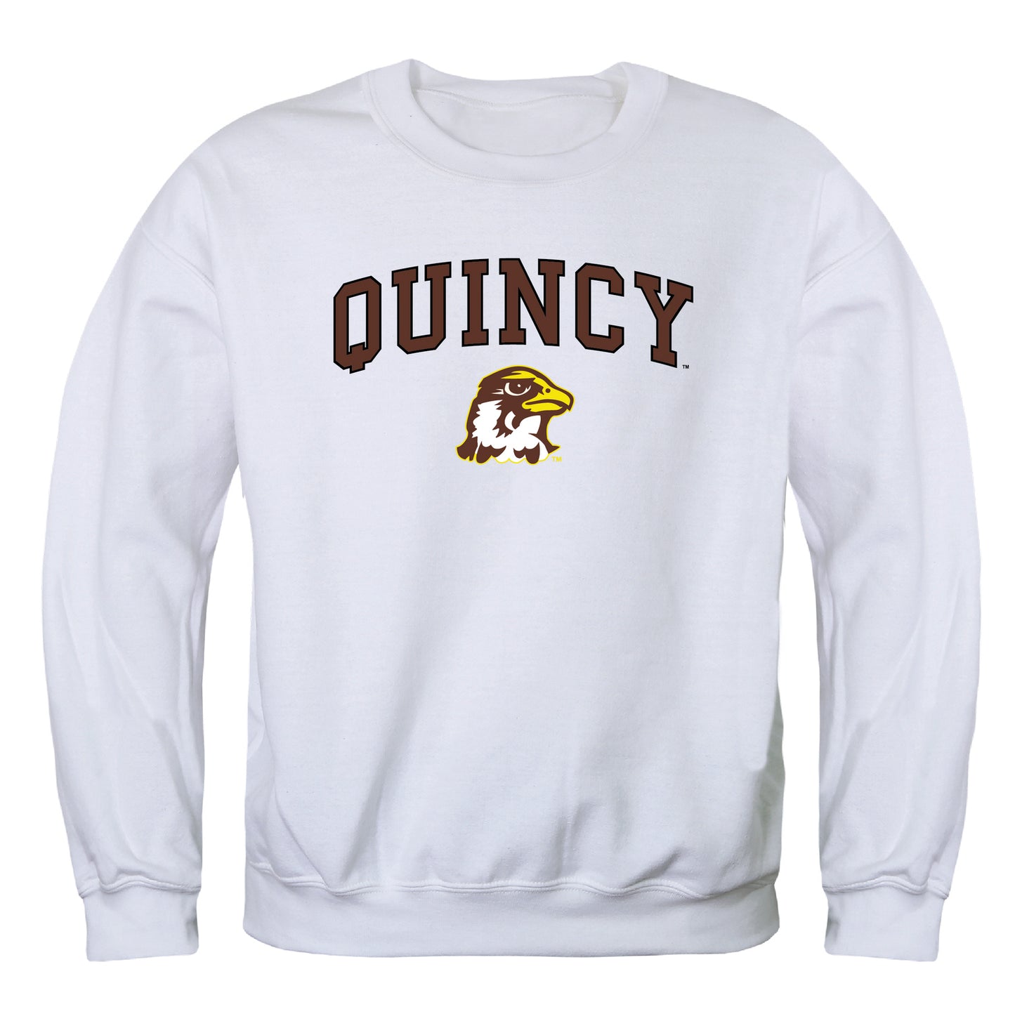 Quincy Hawks Campus Crewneck Pullover Sweatshirt Sweate