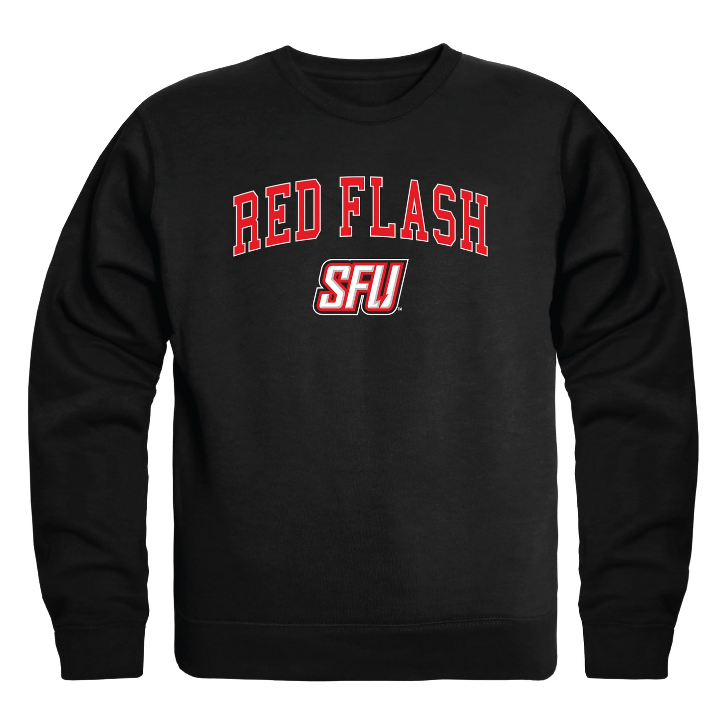 Saint Francis U Red Flash Campus Crewneck Pullover Sweatshirt Sweate