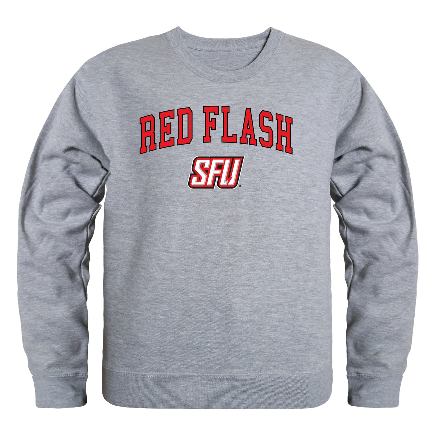 Saint Francis U Red Flash Campus Crewneck Pullover Sweatshirt Sweate