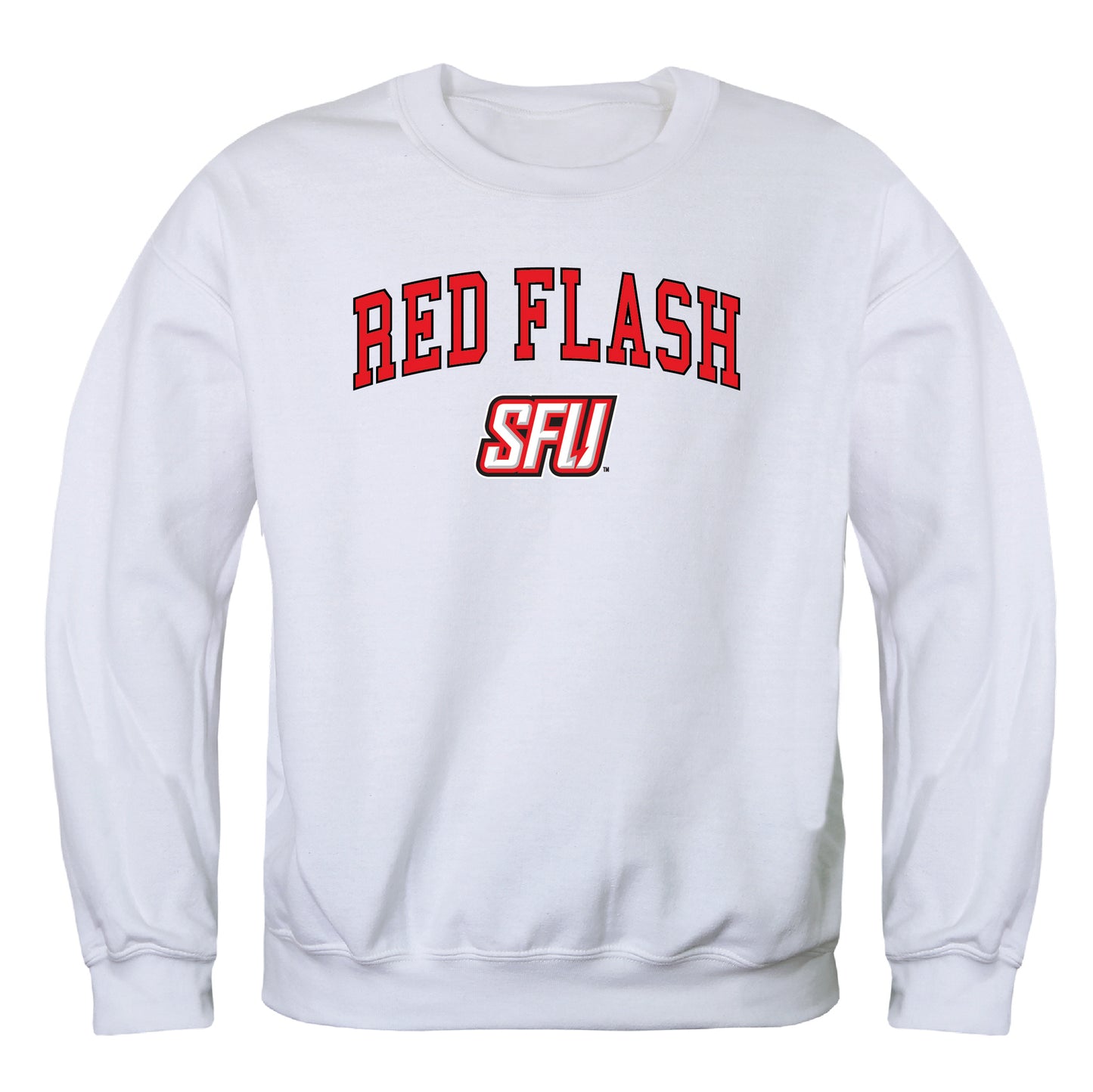 Saint Francis U Red Flash Campus Crewneck Pullover Sweatshirt Sweate