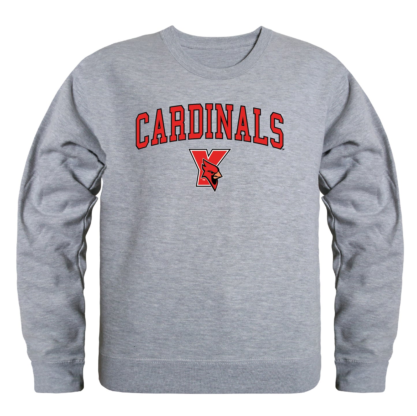 York College Cardinals Campus Crewneck Pullover Sweatshirt Sweate