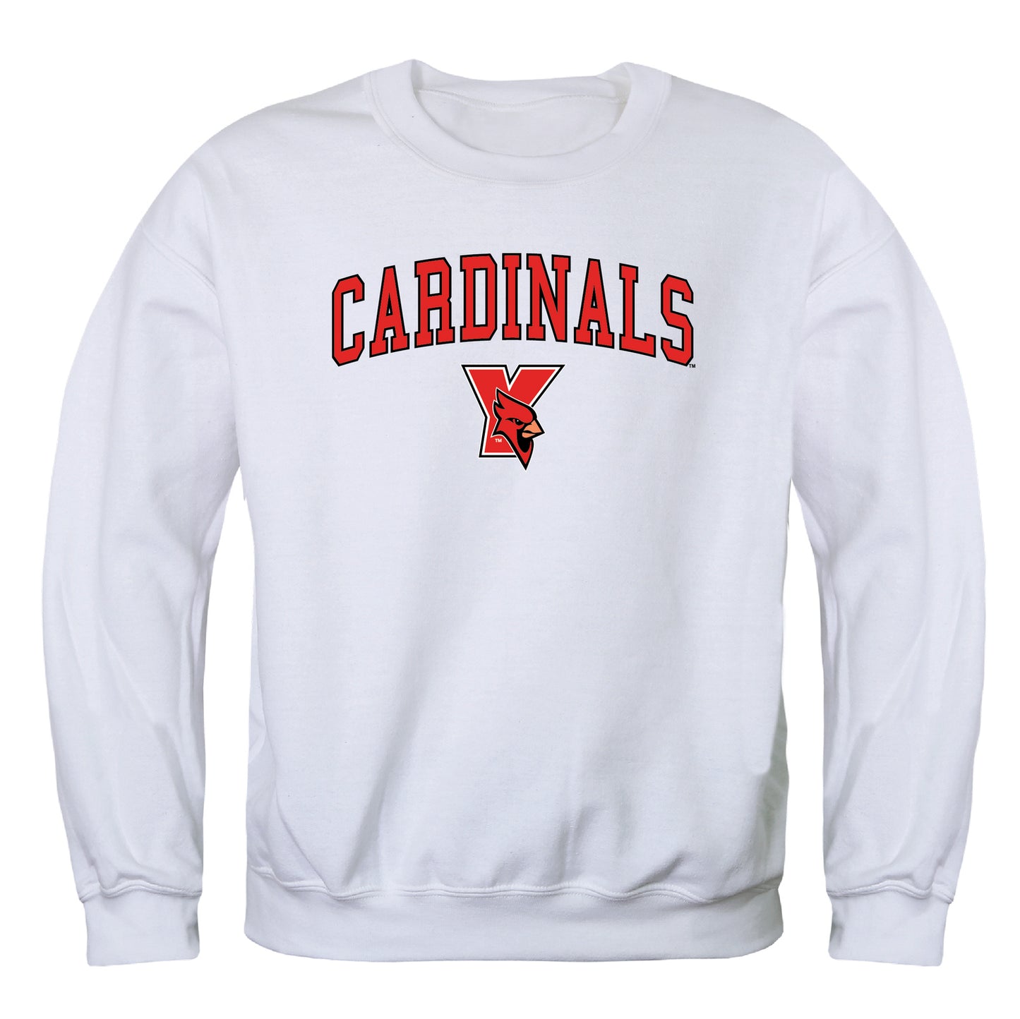 York College Cardinals Campus Crewneck Pullover Sweatshirt Sweate