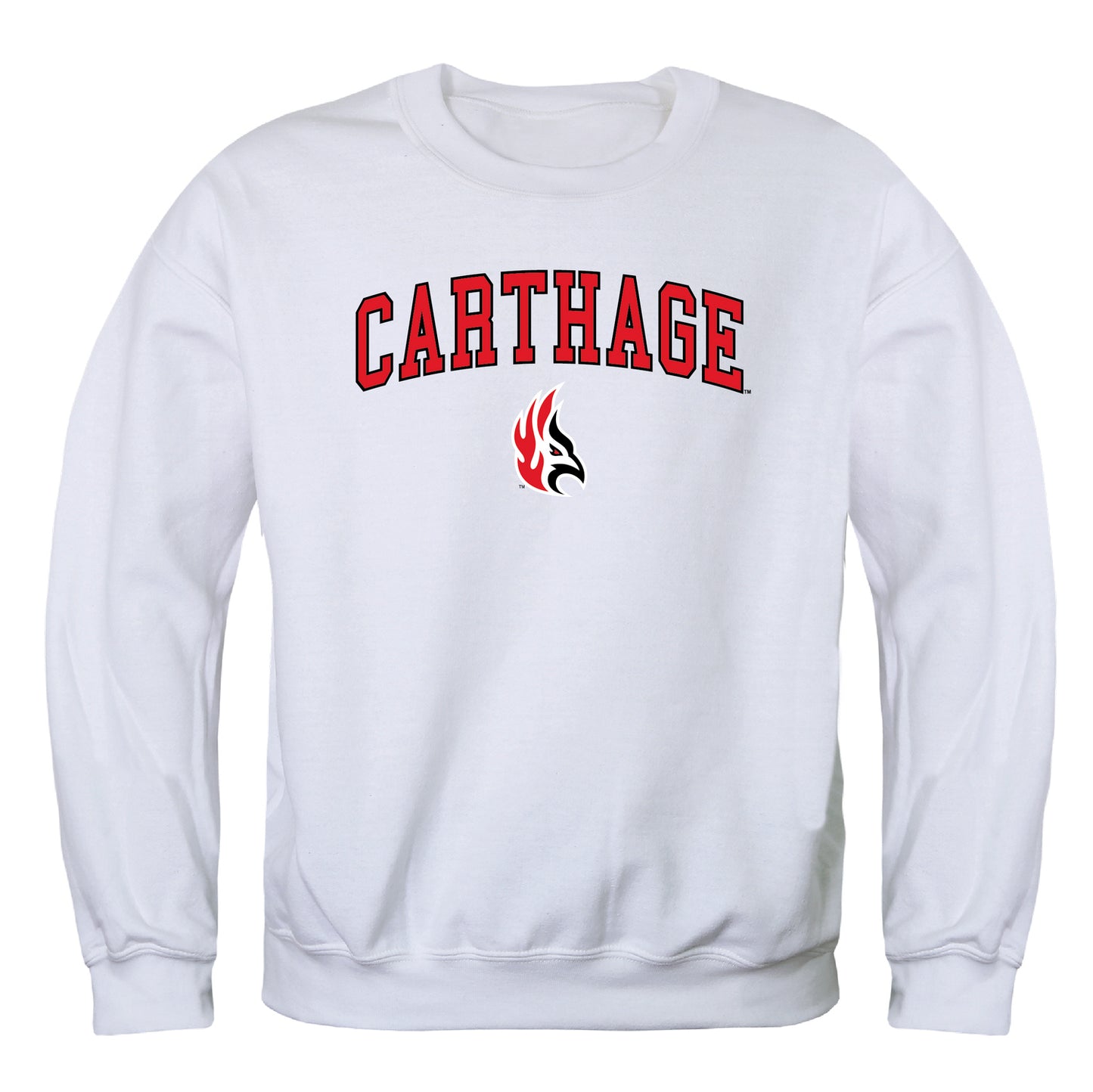 Carthage Firebirds Campus Crewneck Pullover Sweatshirt Sweate