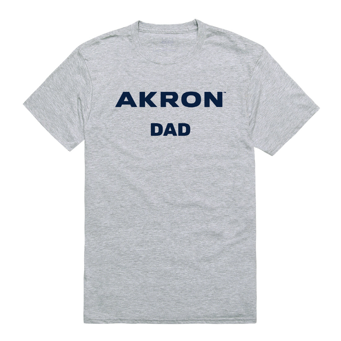 The University of Akron Zips Dad Tee T-Shirt - Heather Grey, Small