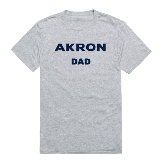 The University of Akron Zips Dad Tee T-Shirt - Heather Grey, Small