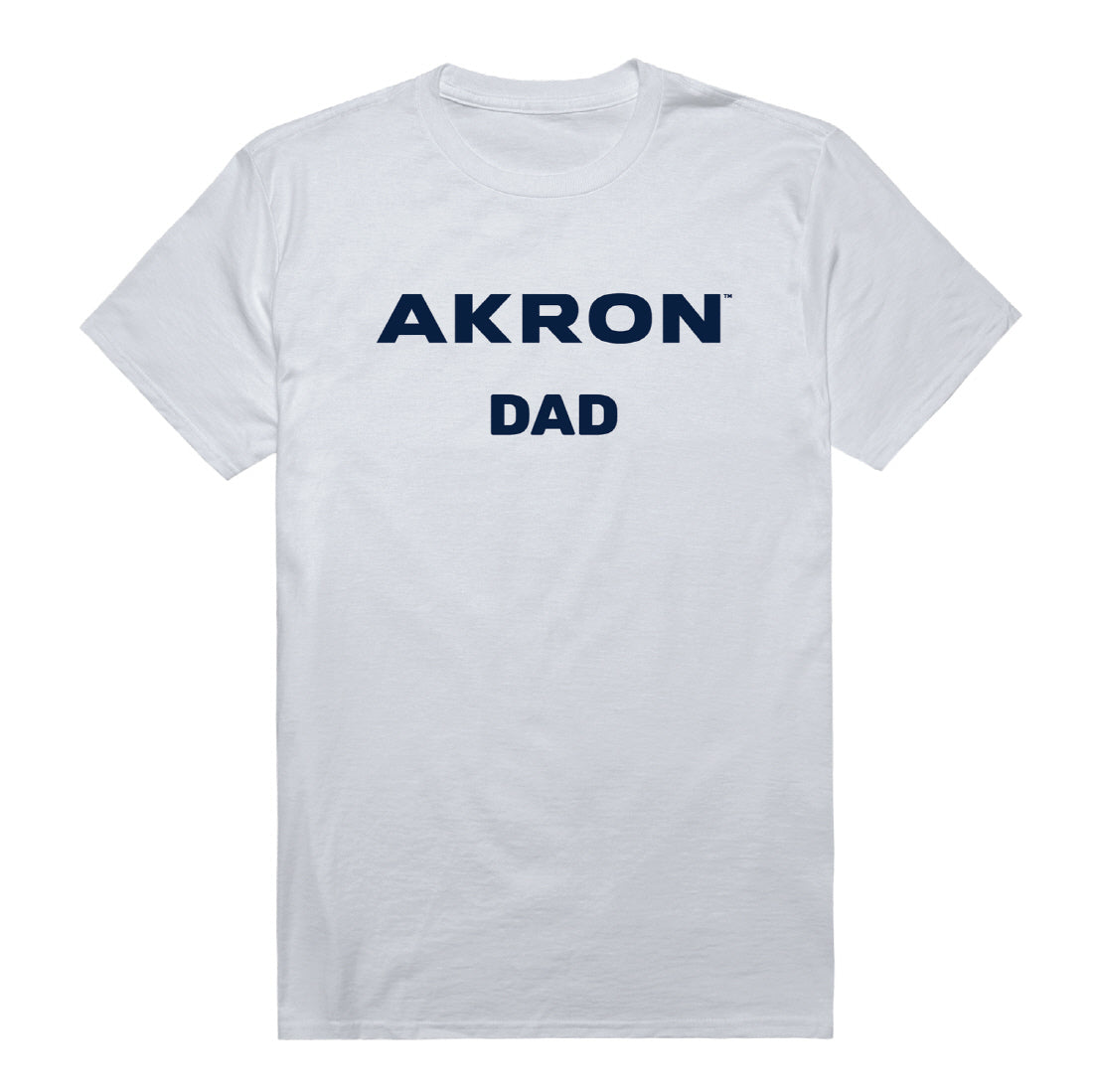 The University of Akron Zips Dad Tee T-Shirt - Heather Grey, Small