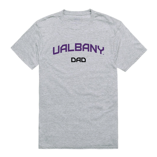 University at Albany Great Danes Dad Tee T-Shirt - Heather Grey, Small