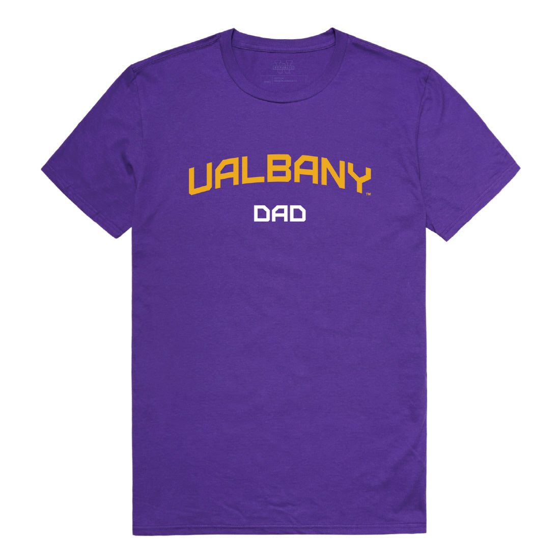 University at Albany Great Danes Dad Tee T-Shirt - Heather Grey, Small