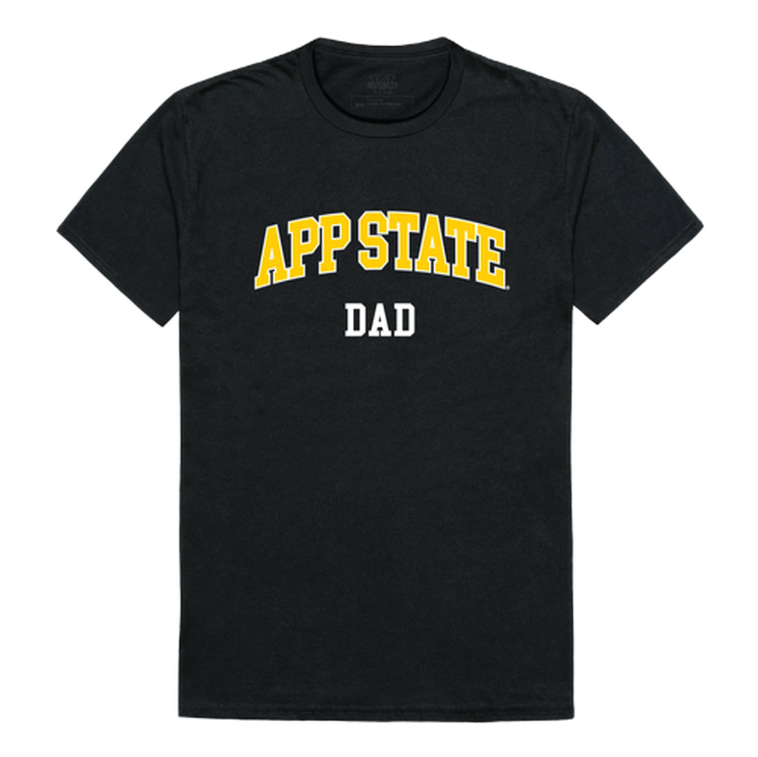 Appalachian App State University Mountaineers Dad Tee T-Shirt - Black, Small