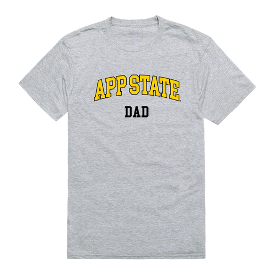 Appalachian App State University Mountaineers Dad Tee T-Shirt - Black, Small