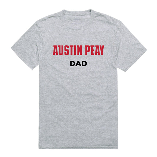 Austin Peay State University Dad Tee T-Shirt - Heather Grey, Small