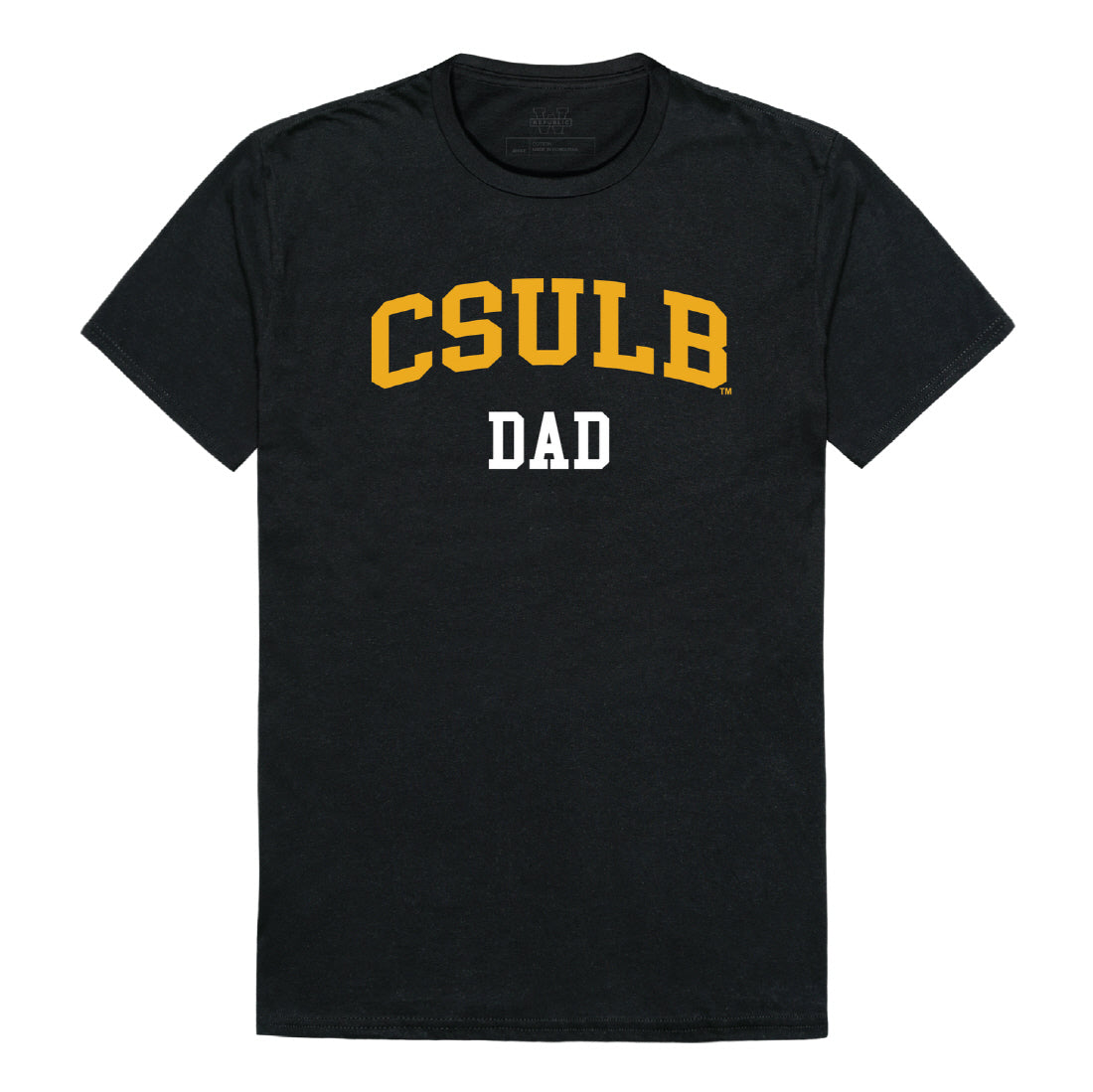 CSULB California State University Long Beach Dad Tee T-Shirt - Black, Small