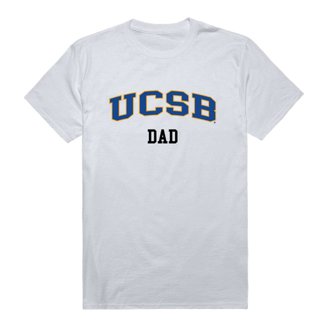 UCSB University of California Santa Barbara Gauchos Dad Tee T-Shirt - Heather Grey, Small