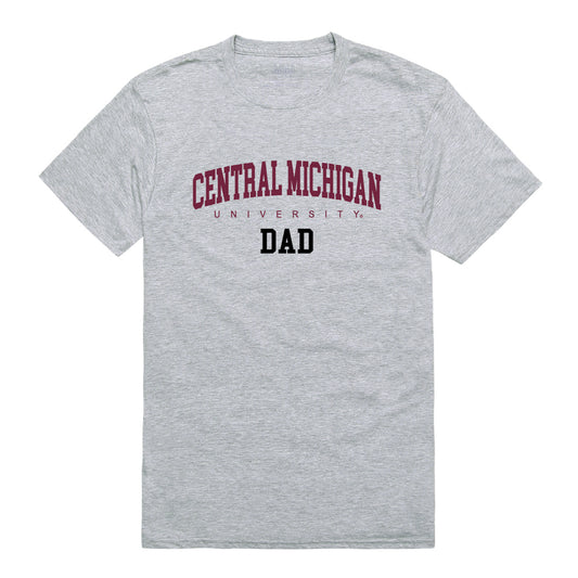 Central Michigan University Dad Tee T-Shirt - Heather Grey, Small