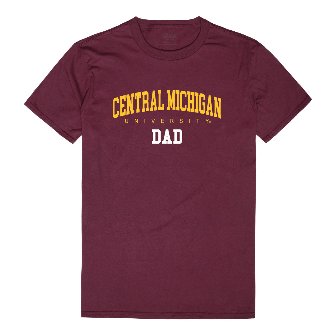 Central Michigan University Dad Tee T-Shirt - Heather Grey, Small