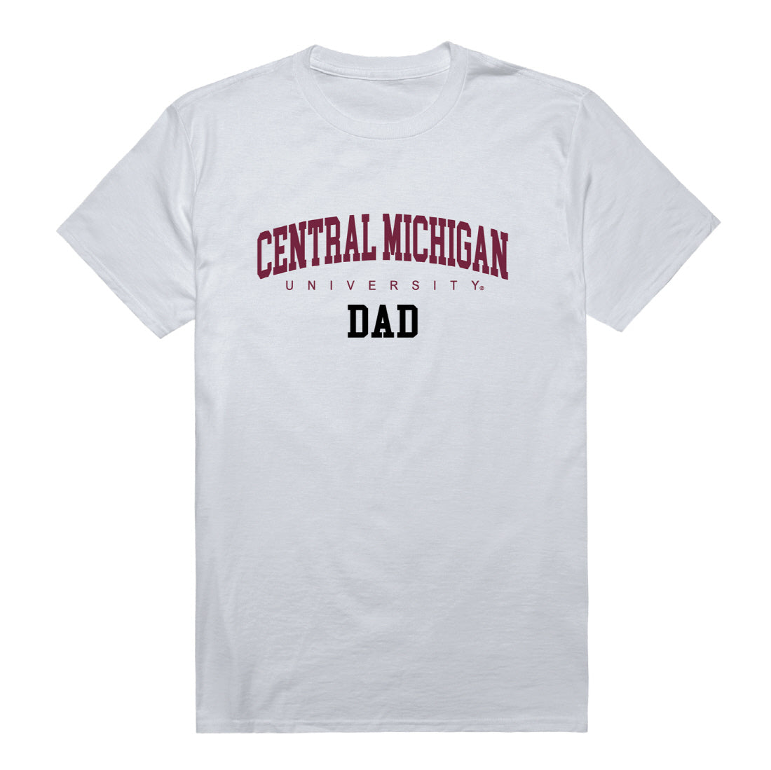 Central Michigan University Dad Tee T-Shirt - Heather Grey, Small