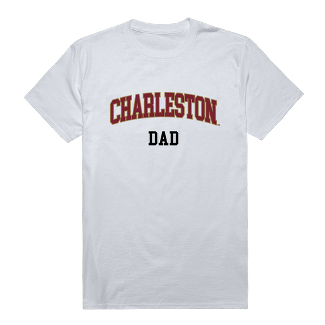 College of Charleston Cougars Dad Tee T-Shirt - Heather Grey, Small