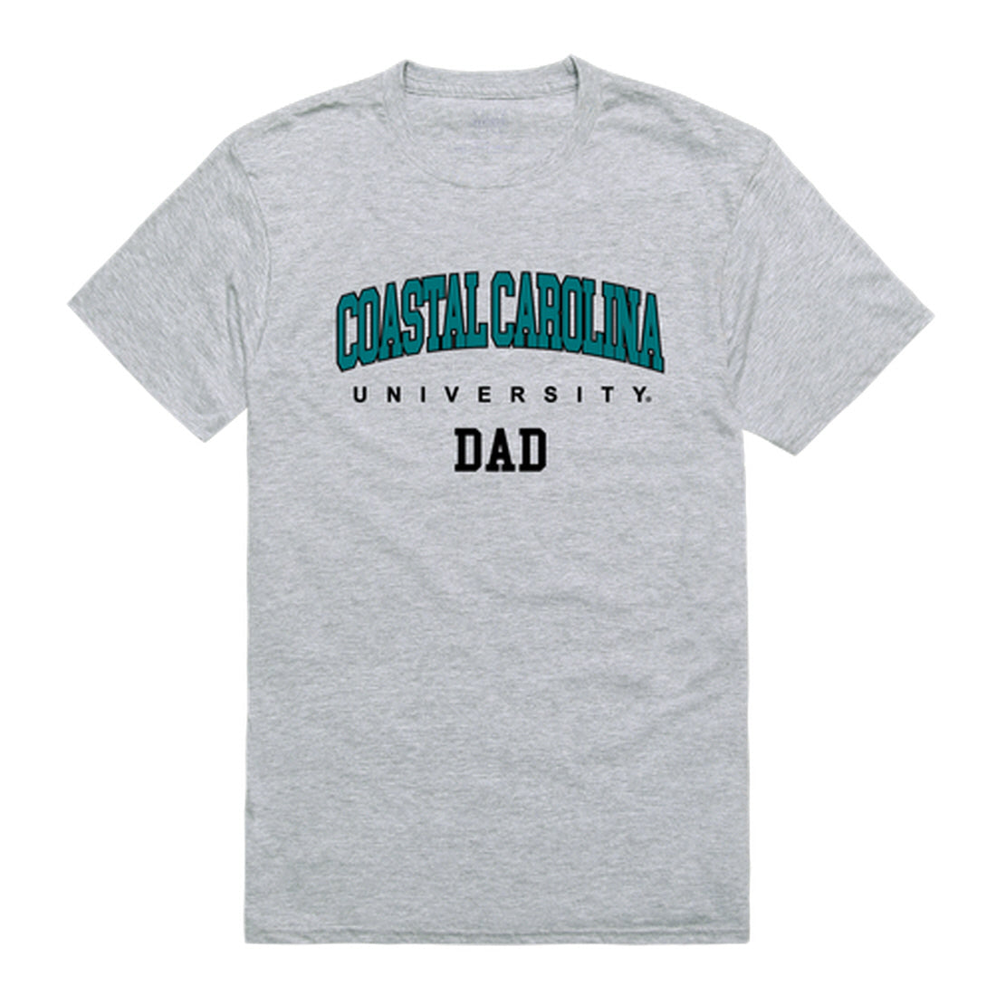 CCU Coastal Carolina University Chanticleers Dad Tee T-Shirt - Heather Grey, Small