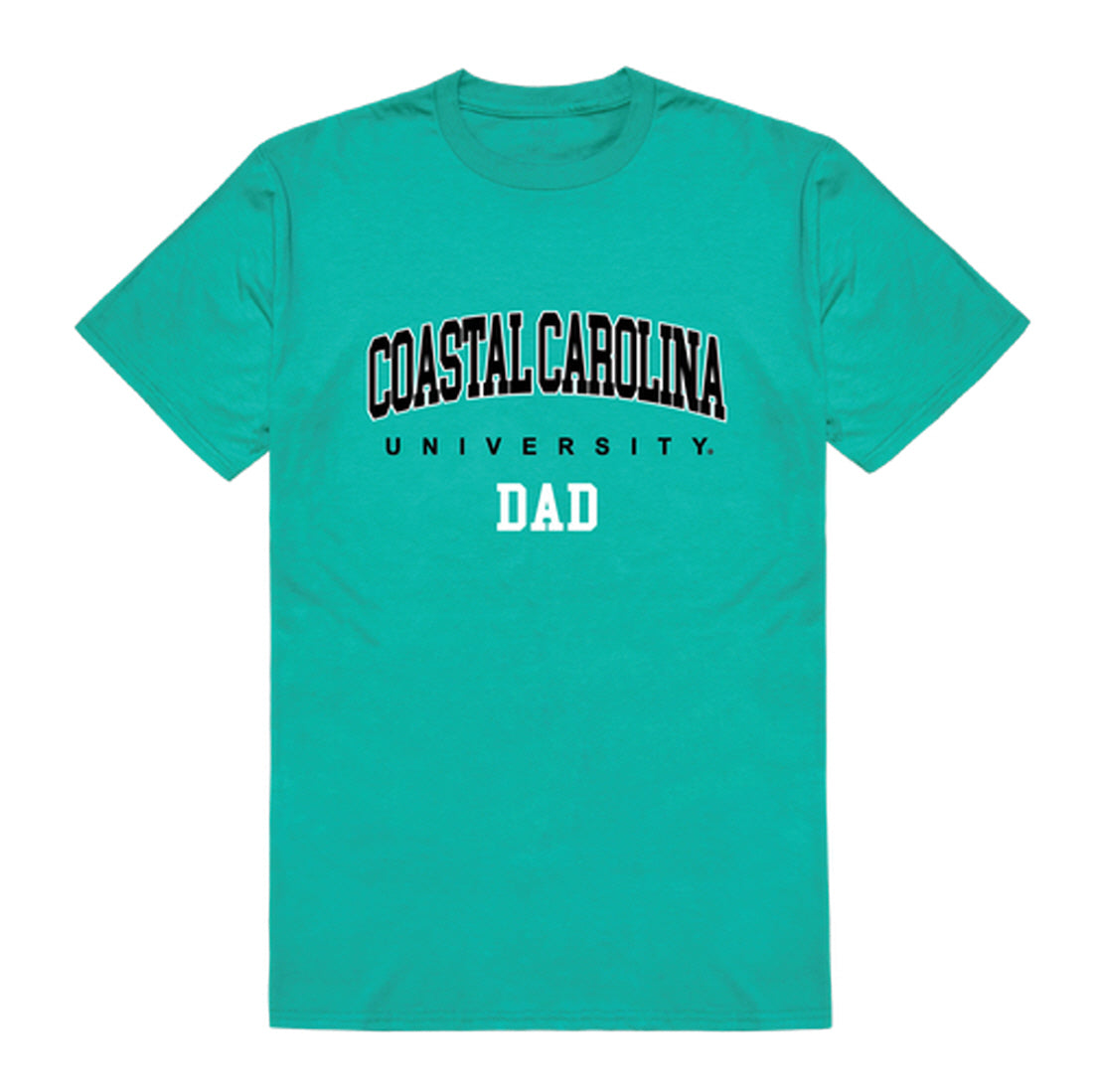 CCU Coastal Carolina University Chanticleers Dad Tee T-Shirt - Heather Grey, Small