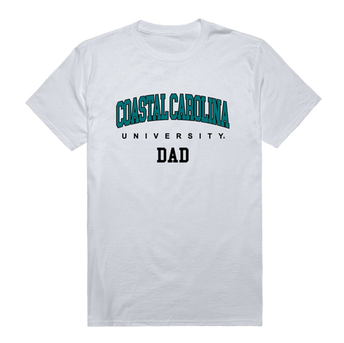 CCU Coastal Carolina University Chanticleers Dad Tee T-Shirt - Heather Grey, Small