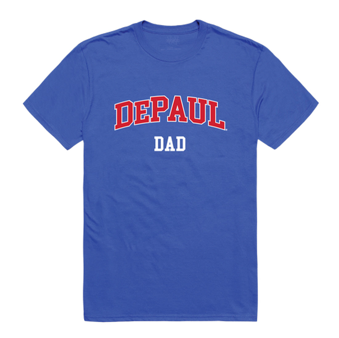 DePaul University Blue Demons Dad Tee T-Shirt - Heather Grey, Small