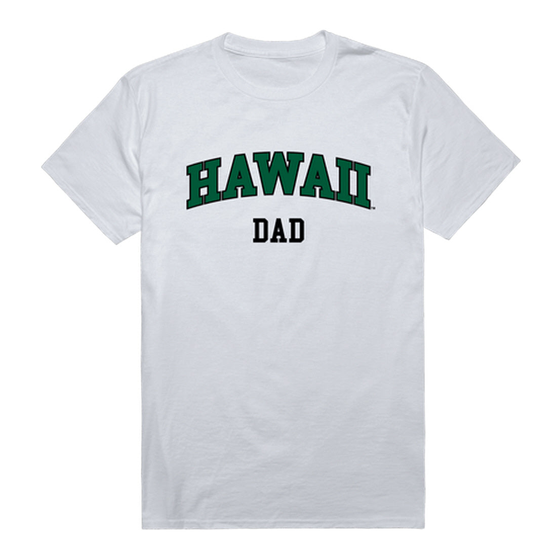 University of Hawaii Dad Tee T-Shirt - Forest Green, Small