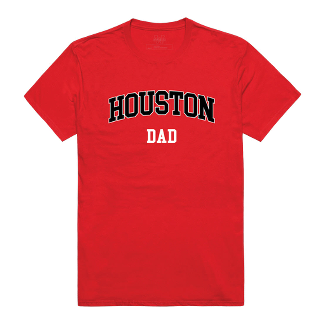 University of Houston Cougars Dad Tee T-Shirt - Heather Grey, Small