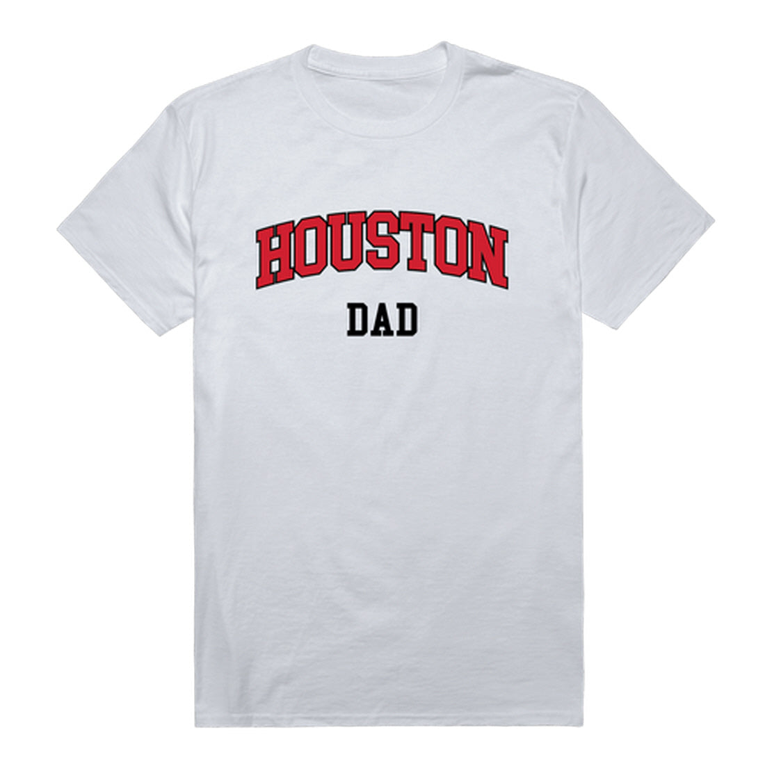 University of Houston Cougars Dad Tee T-Shirt - Heather Grey, Small