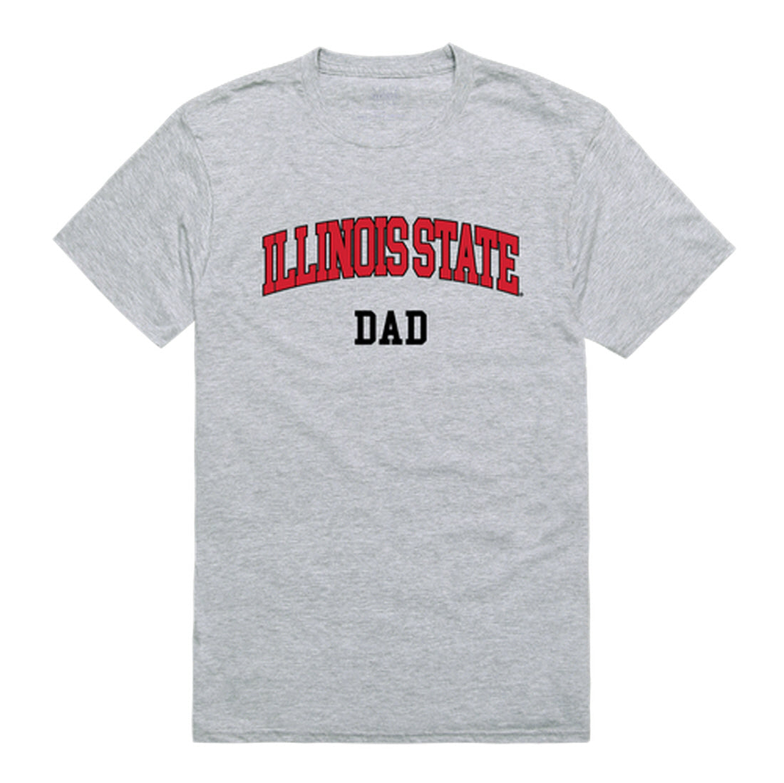 Illinois State University Redbirds Dad Tee T-Shirt - Heather Grey, Small