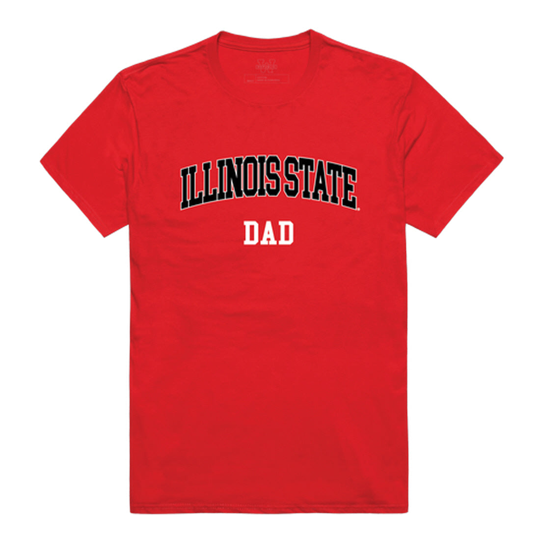 Illinois State University Redbirds Dad Tee T-Shirt - Heather Grey, Small