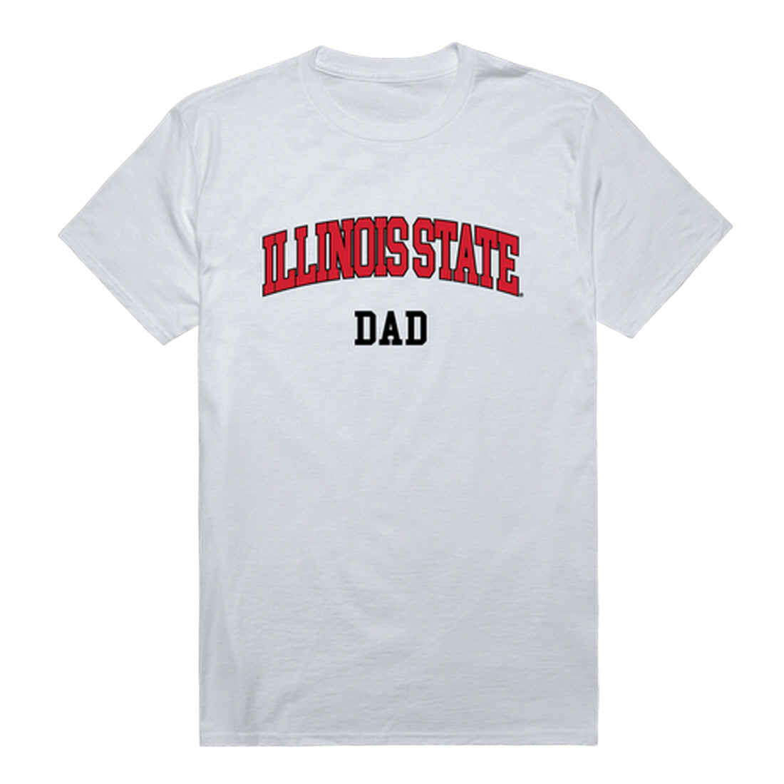 Illinois State University Redbirds Dad Tee T-Shirt - Heather Grey, Small