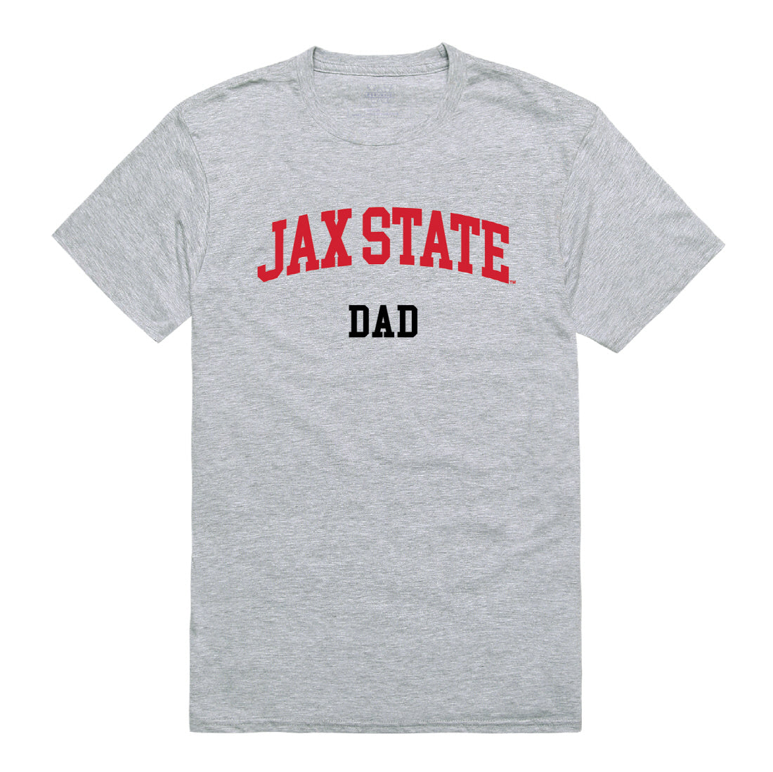 Jacksonville State University Dad Tee T-Shirt - Heather Grey, Small