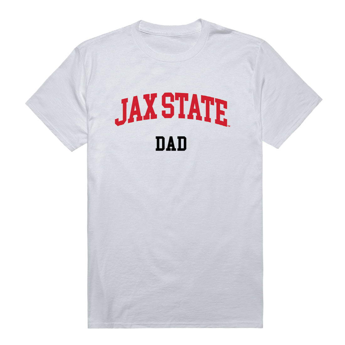 Jacksonville State University Dad Tee T-Shirt - Heather Grey, Small