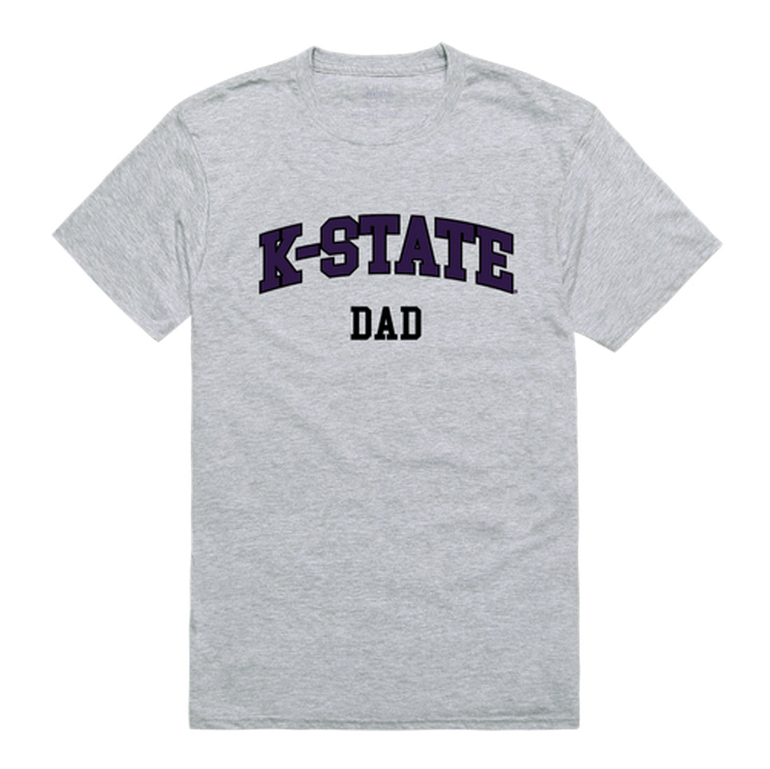 KSU Kansas State University Wildcats Dad Tee T-Shirt - Heather Grey, Small