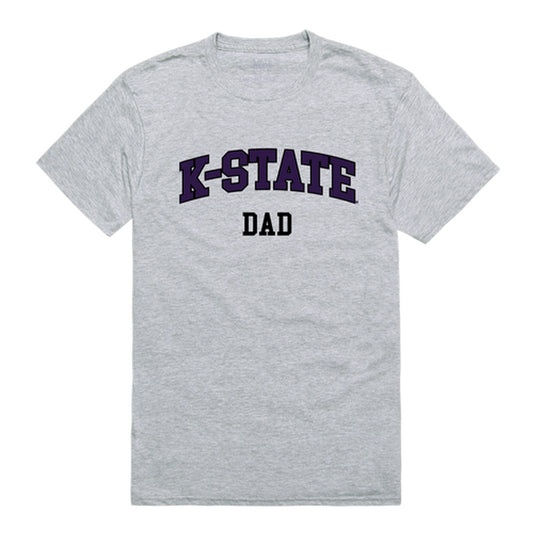 KSU Kansas State University Wildcats Dad Tee T-Shirt - Heather Grey, Small