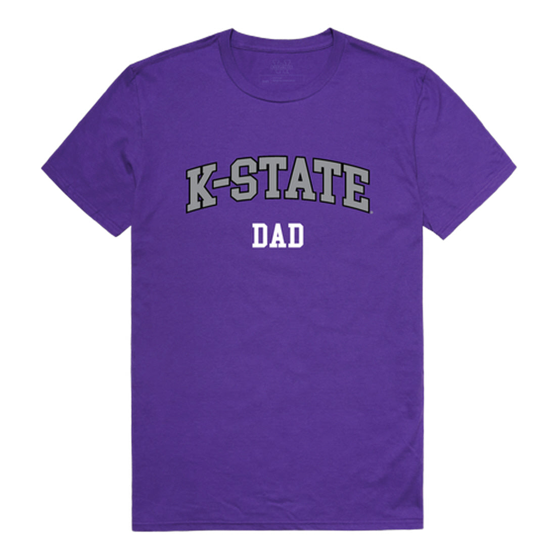 KSU Kansas State University Wildcats Dad Tee T-Shirt - Heather Grey, Small