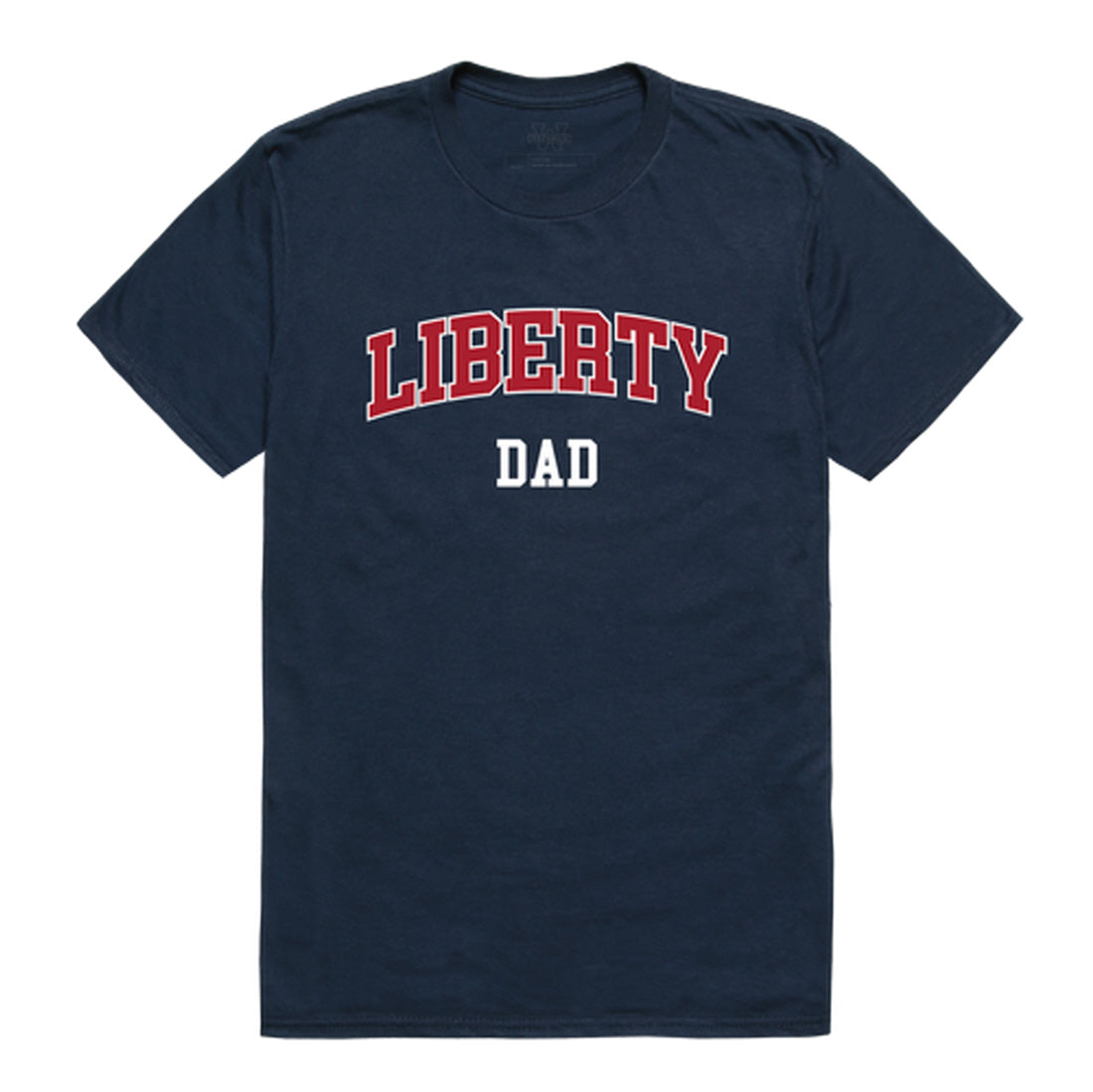 Liberty University Flames Dad Tee T-Shirt - Heather Grey, Small