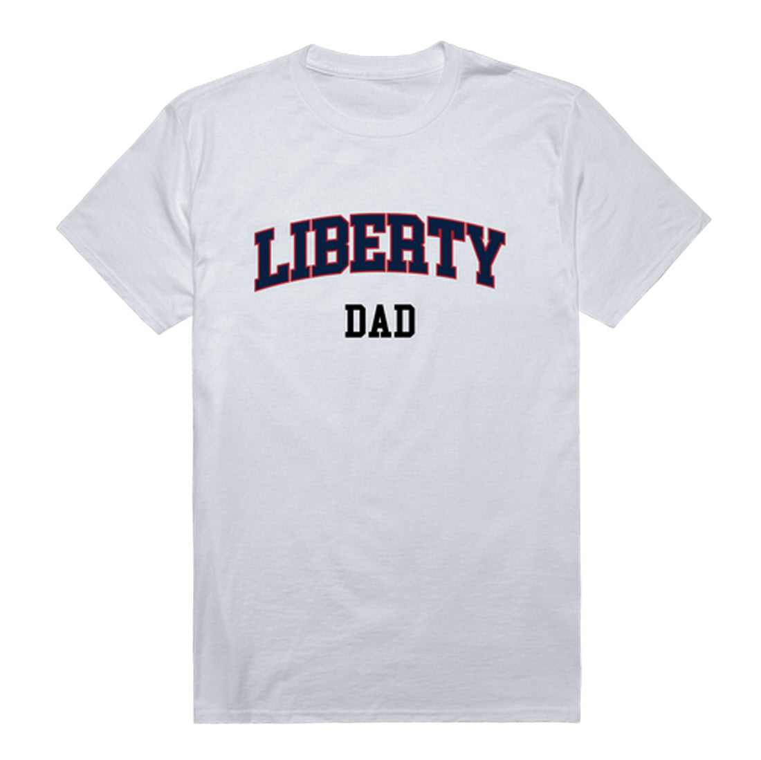 Liberty University Flames Dad Tee T-Shirt - Heather Grey, Small